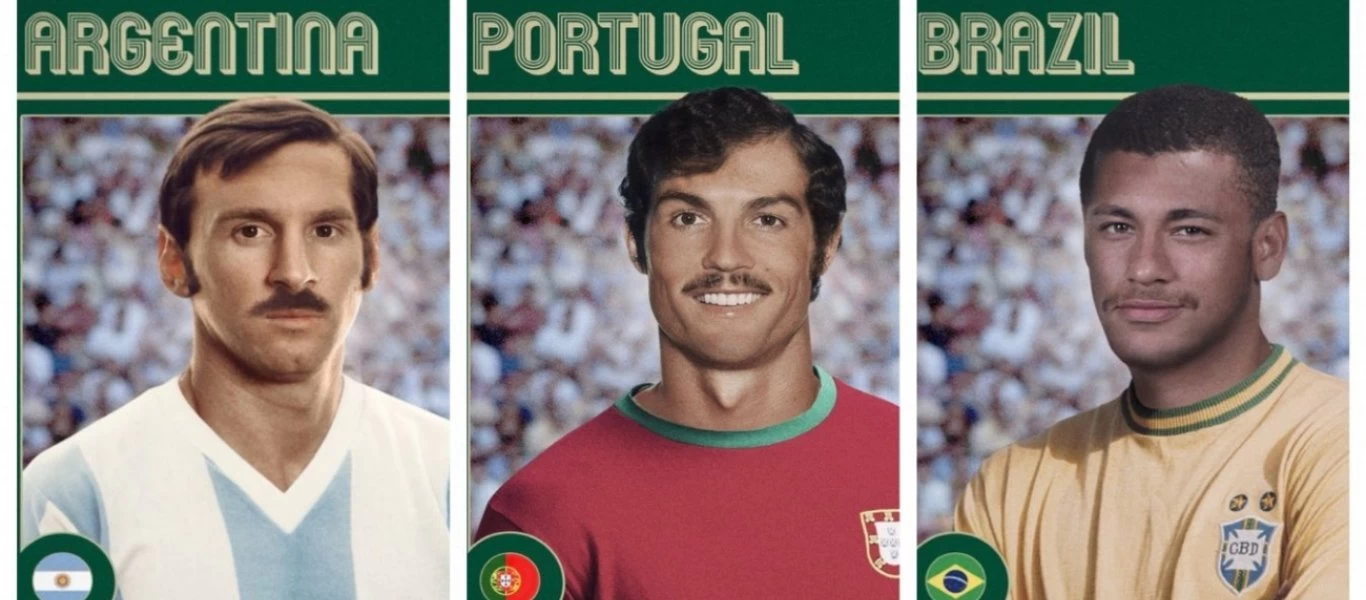 Πως θα ήταν ο Κριστιάνο και ο Μέσι το '70: Η FIFA γιορτάζει το τότε Μουντιάλ